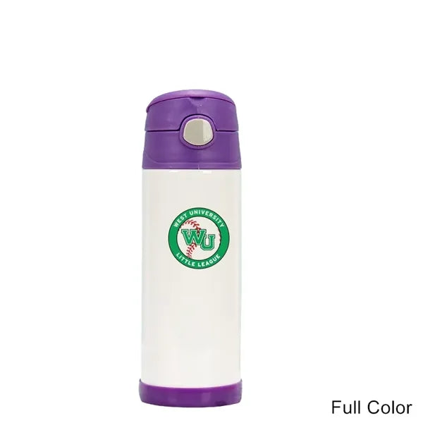 12 oz Stainless Steel Insulated Kids Bottle WIth Handle