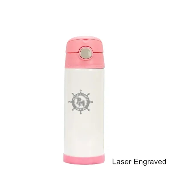 12 oz Stainless Steel Insulated Kids Bottle WIth Handle