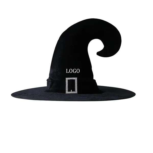Witch Hat Angle Black Webbing Plus Silver Buckle Halloween