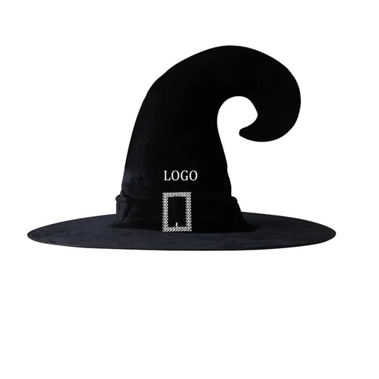 Witch Hat Angle Black Webbing Plus Silver Buckle Halloween