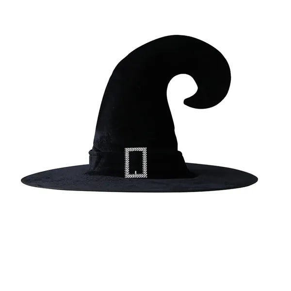 Witch Hat Angle Black Webbing Plus Silver Buckle Halloween
