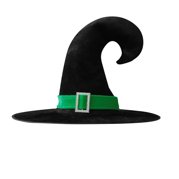 Witch Hat Angle Black Webbing Plus Silver Buckle Halloween
