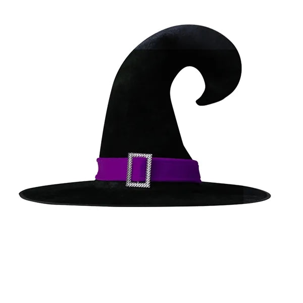Witch Hat Angle Black Webbing Plus Silver Buckle Halloween