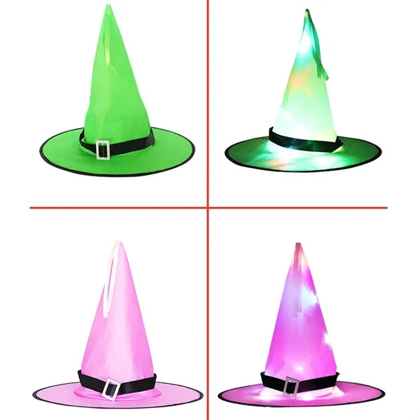 Halloween Hat Ghost Festival Led Witch Sorcerer