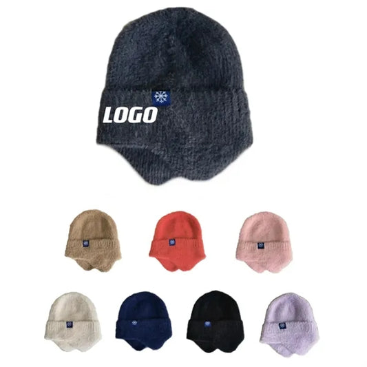 Nylon Knitted Warm Hat W/ Ears Protection