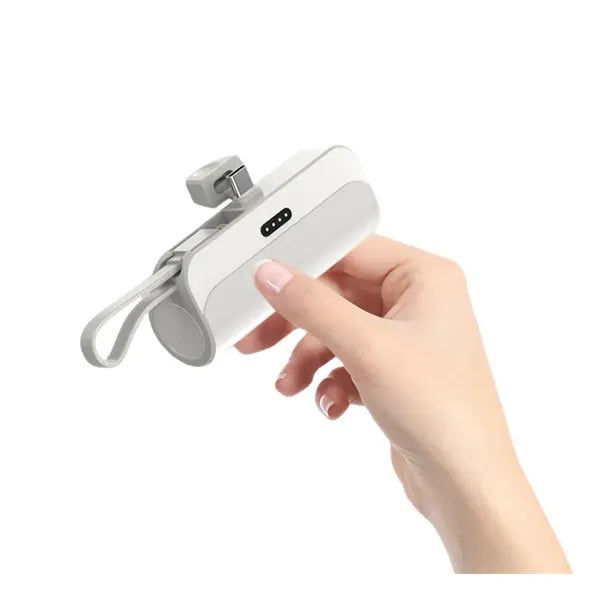 Mini 2000mAh Power Bank with Built in Cables