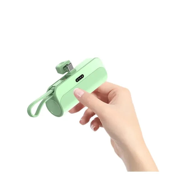 Mini 2000mAh Power Bank with Built in Cables