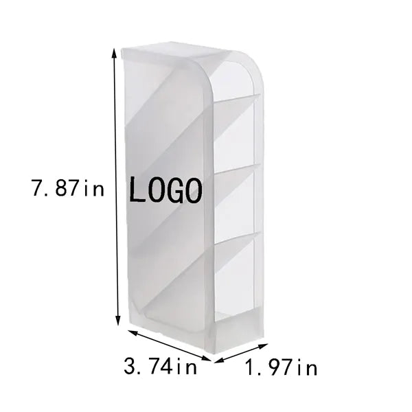 Multi-functional Desktop Clear Frosted Slant Pen Holder
