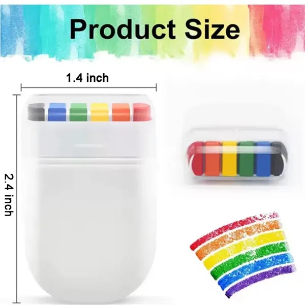6-colors Rainbow Pride Washable Face Painting Sticks Crayons
