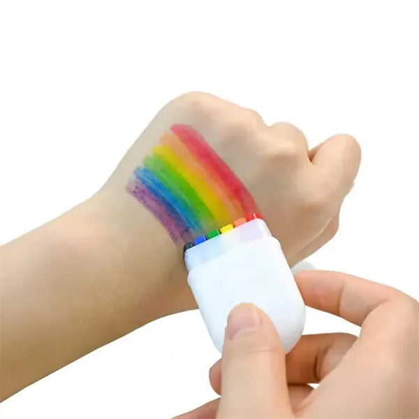 6-colors Rainbow Pride Washable Face Painting Sticks Crayons