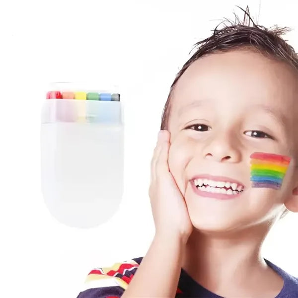 6-colors Rainbow Pride Washable Face Painting Sticks Crayons
