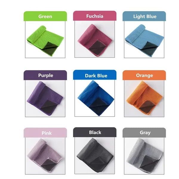 Cooling Sports Towel With Silicone Storage
