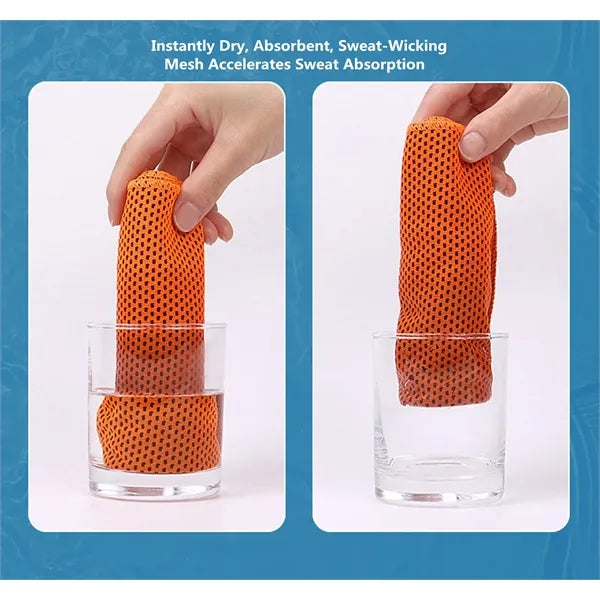 Cooling Sports Towel With Silicone Storage