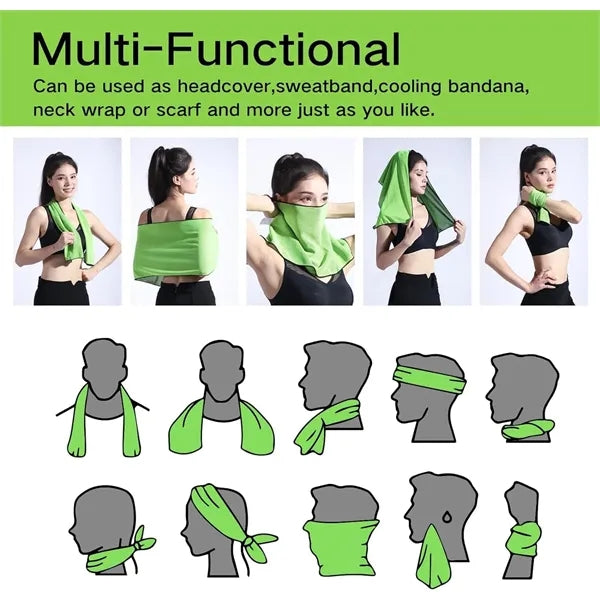 Cooling Sports Towel With Silicone Storage