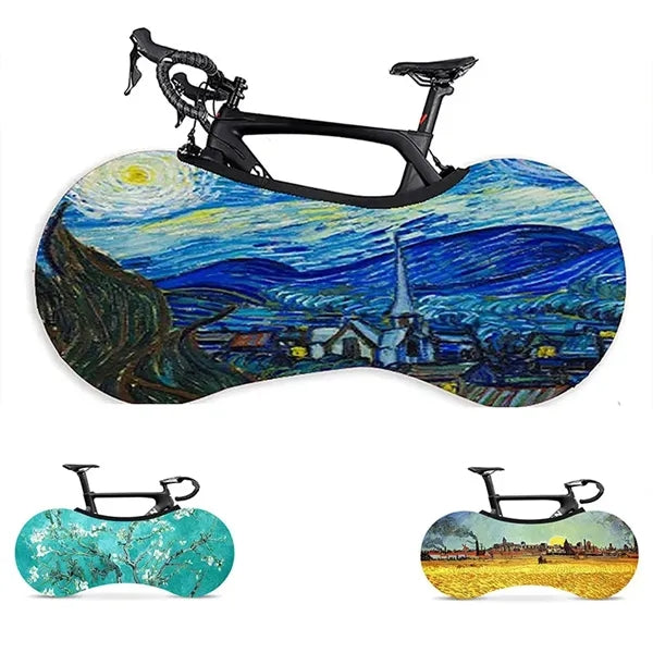 Stretchy Bike Dust Wheel Cover Washable Bicycle Protection