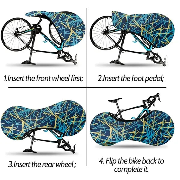 Stretchy Bike Dust Wheel Cover Washable Bicycle Protection