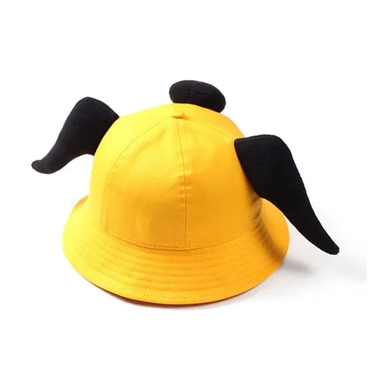 Unisex Summer Student Yellow Children Fisherman's Hat