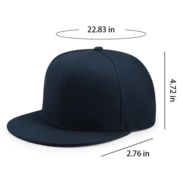 Classic Flat Brim Trucker Baseball Cap Hip Hop Snapback Hat