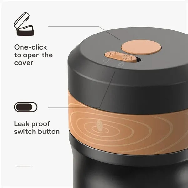 Portable French Press Car-Go Coffee Maker Insulated Bottle