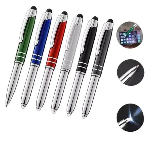 L.E.D. Light & Aluminum Ballpoint Pen