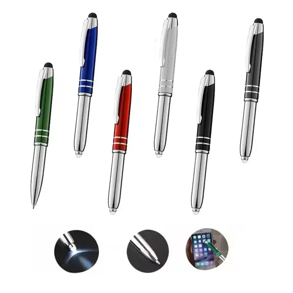 L.E.D. Light & Aluminum Ballpoint Pen