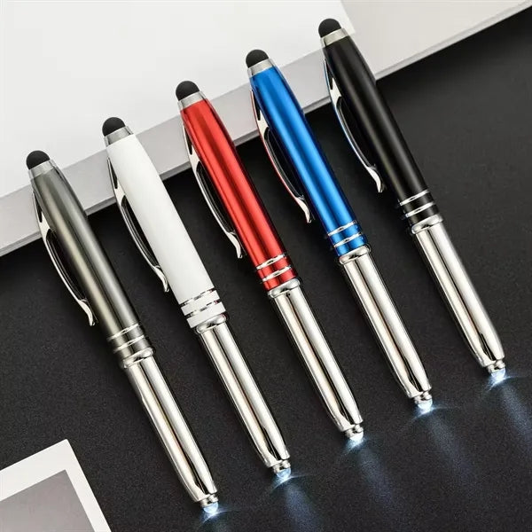 L.E.D. Light & Aluminum Ballpoint Pen