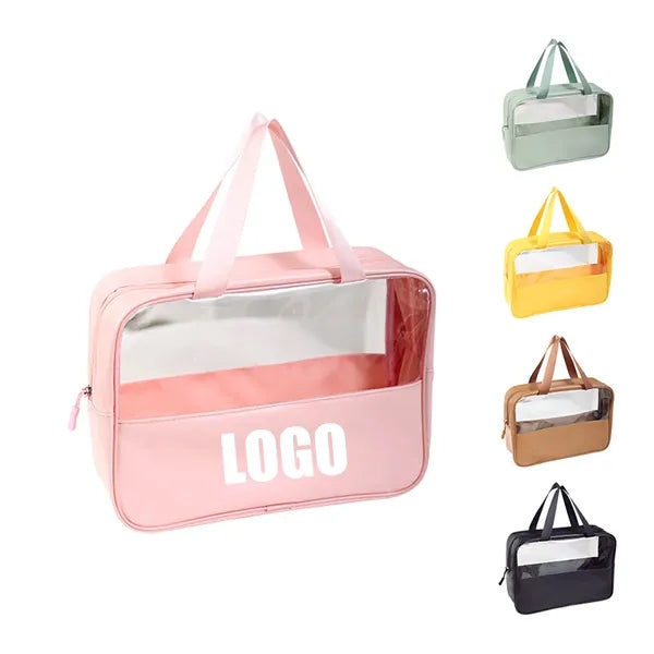 Transparent PVC Cosmetic Bag .