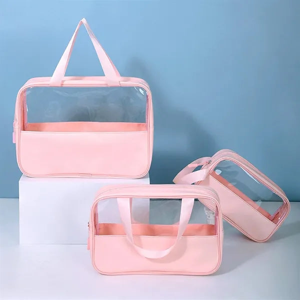 Transparent PVC Cosmetic Bag .