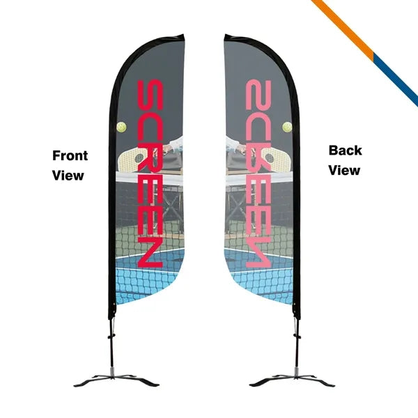 10' Tevvy Single-Sided Feather Flag