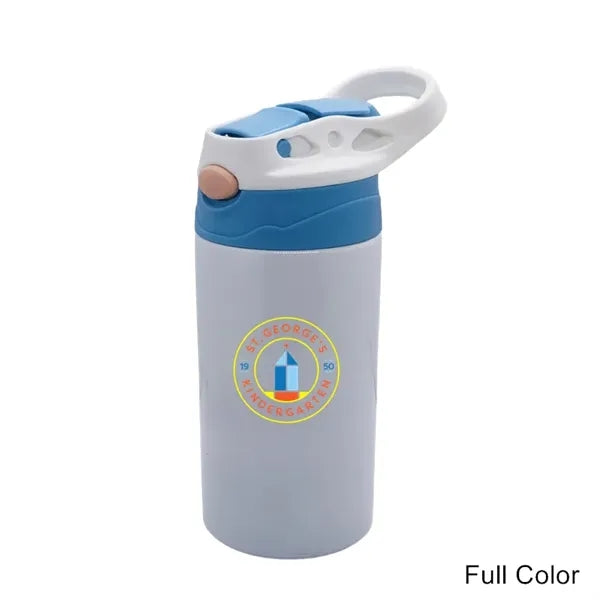 12 oz Stainless Steel Kids Flip-It Reflex Travel Cup Bottle