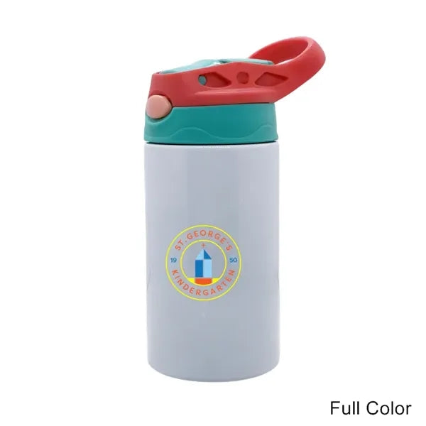 12 oz Stainless Steel Kids Flip-It Reflex Travel Cup Bottle