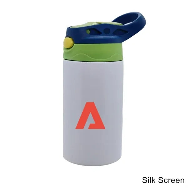12 oz Stainless Steel Kids Flip-It Reflex Travel Cup Bottle