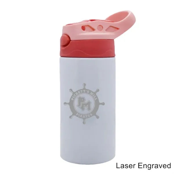 12 oz Stainless Steel Kids Flip-It Reflex Travel Cup Bottle