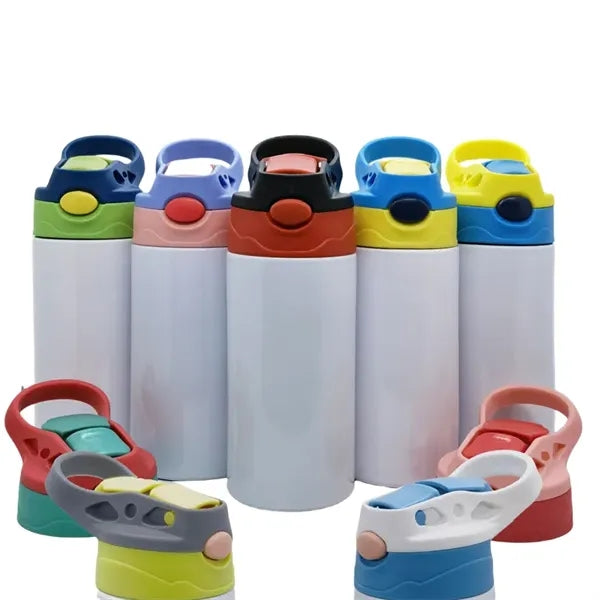 12 oz Stainless Steel Kids Flip-It Reflex Travel Cup Bottle
