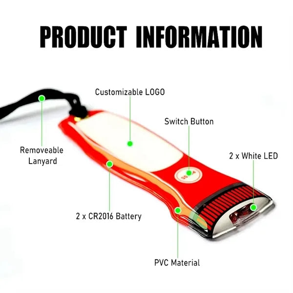 PVC Flat Torch flashlight With Magnet