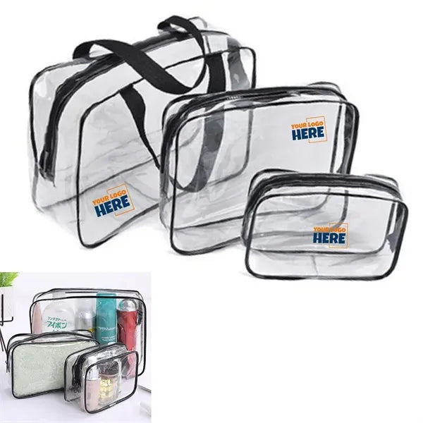 3PCS/Set PVC Cosmetics Travel Bag