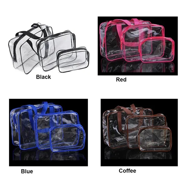 3PCS/Set PVC Cosmetics Travel Bag