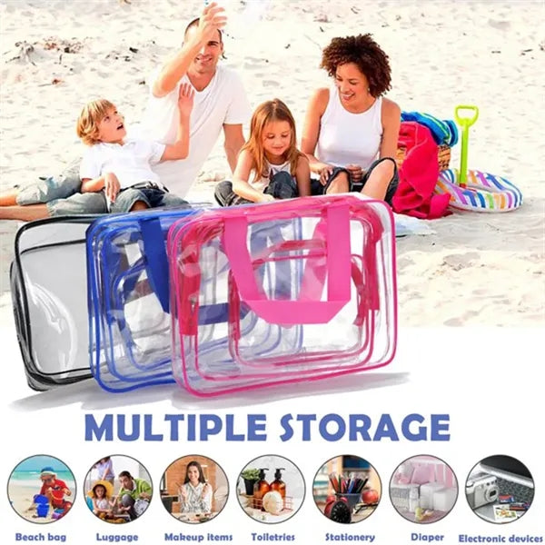 3PCS/Set PVC Cosmetics Travel Bag