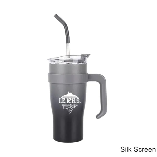 30 oz Tumbler Stainless Steel Double Wall Mug Straw and Lid