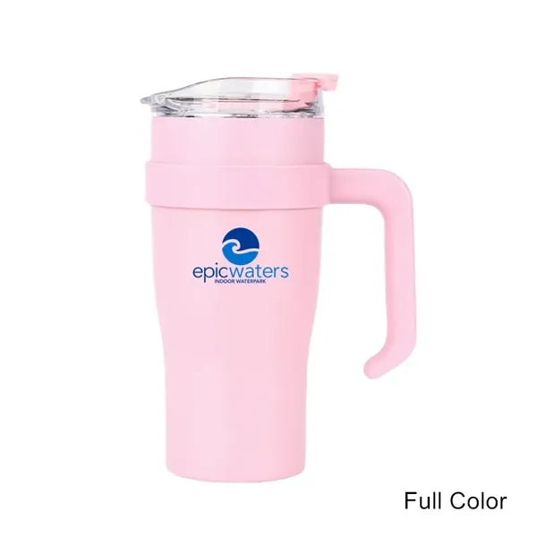 30 oz Tumbler Stainless Steel Double Wall Mug Straw and Lid