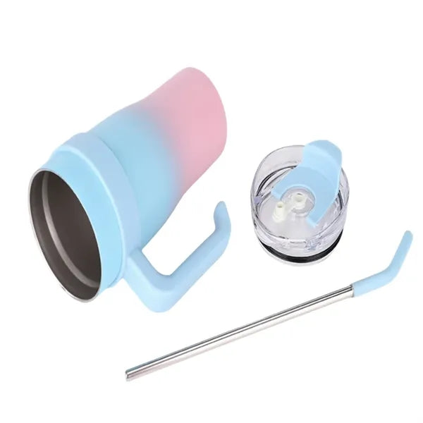 30 oz Tumbler Stainless Steel Double Wall Mug Straw and Lid