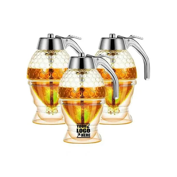 Honey Pot Crystal Syrup Plastic Dispenser