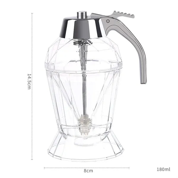 Honey Pot Crystal Syrup Plastic Dispenser