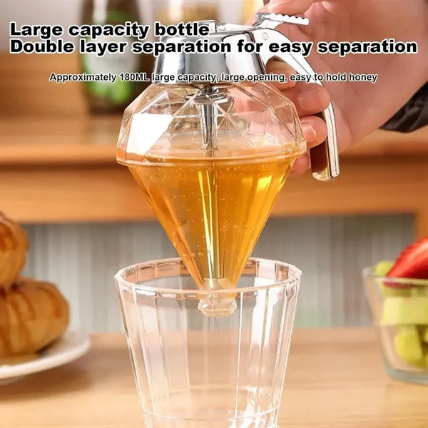 Honey Pot Crystal Syrup Plastic Dispenser