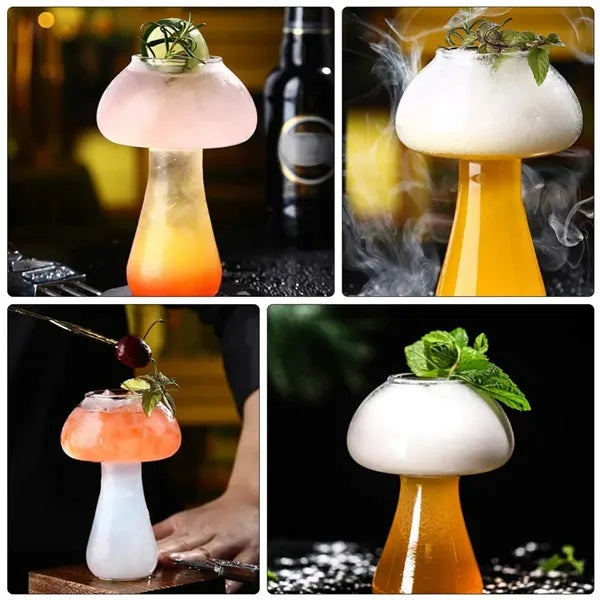 Mushroom Wine Glass Cocktail