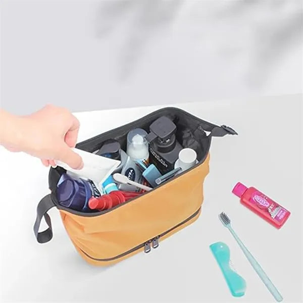 Double-Layer Wash Dry Wet Separation Storage/Cosmetics Bag