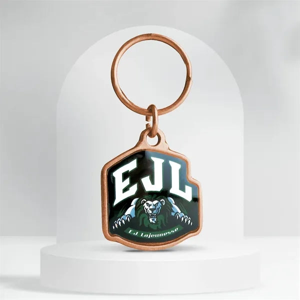 Shape Hand Crafted Metal Keychain