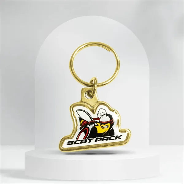 Shape Hand Crafted Metal Keychain