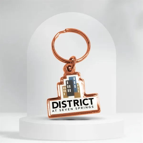 Shape Hand Crafted Metal Keychain