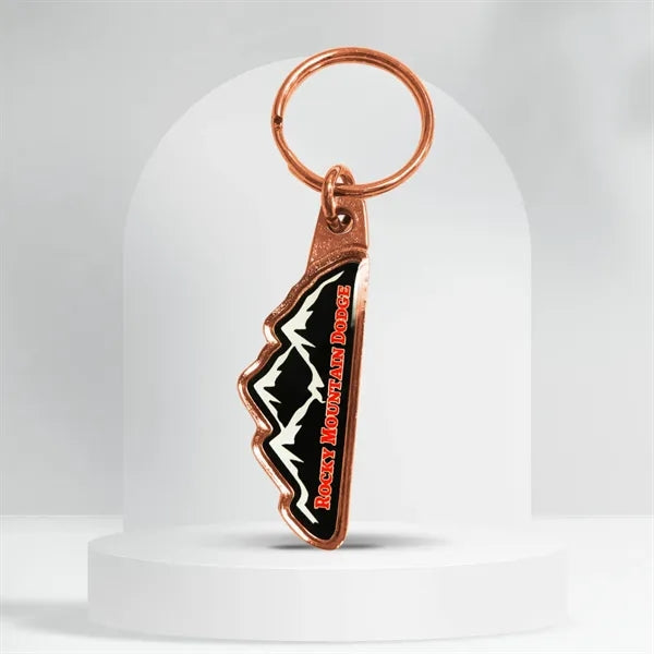 Shape Hand Crafted Metal Keychain